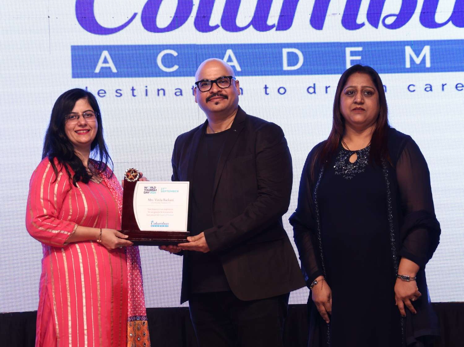 Chandrashekar Tripathi at an award ceremony